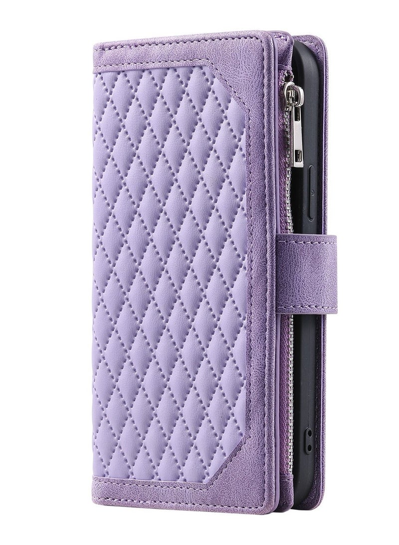 Suteni Flip Cover Leather Hidden Card Slots Phone Case for iPhone - Image 1