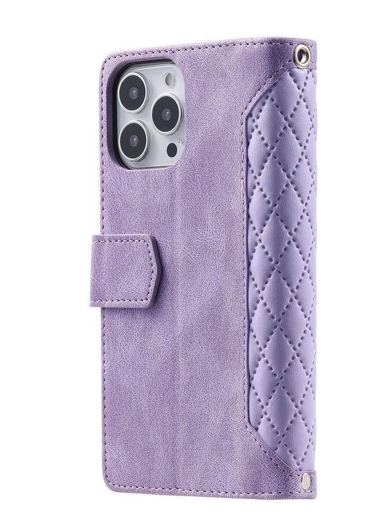 Suteni Flip Cover Leather Hidden Card Slots Phone Case for iPhone - Image 2
