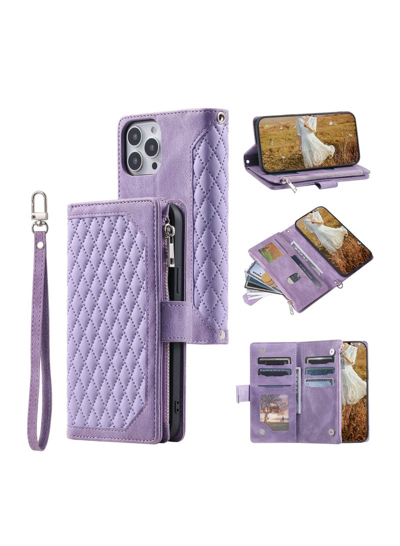 Suteni Flip Cover Leather Hidden Card Slots Phone Case for iPhone - Image 3