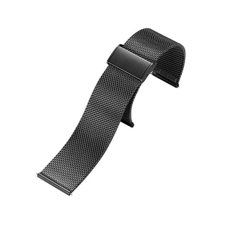 Bluejw 18mm 20mm 22mm Milanese Loop Stainless Steel Watch Strap – 0.6mm Mesh Metal Band with Magnetic Buckle for Men and Women, Replaceable Smartwatch Band - Image 5