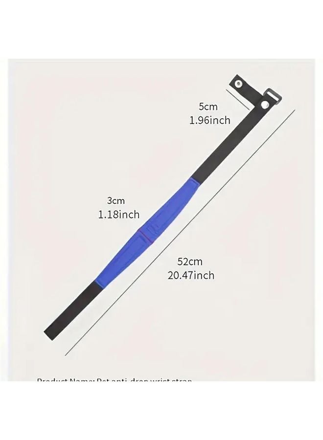 مقود الكلاب الأزرق العقعق المضاد للسقوط، حزام قابل للسحب يحرر اليدين، ومشد مضاد للسرقة للحيوانات الأليفة الصغيرة والمتوسطة - Image 3