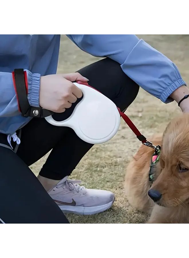 مقود الكلاب الأزرق العقعق المضاد للسقوط، حزام قابل للسحب يحرر اليدين، ومشد مضاد للسرقة للحيوانات الأليفة الصغيرة والمتوسطة - Image 5