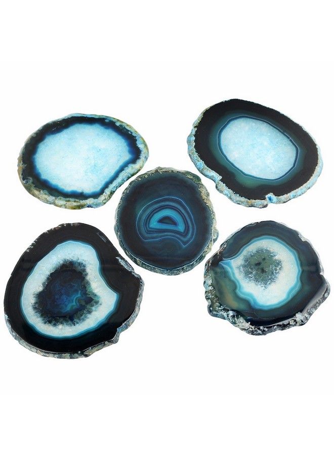 rockcloud Agate Slices Geode Stonesplace Cardirregular Home Decoration Healing Crystals Collection 34.3" Pack Of 2 - Image 5