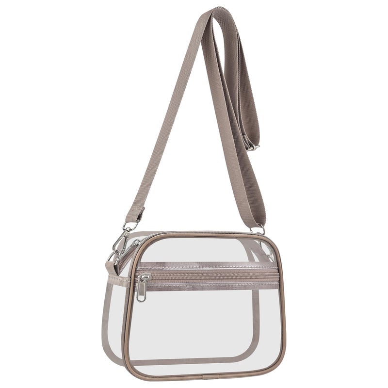 USPECLARE Clear Bag for Stadium Events Clear Sports Fan Handbags Purses with Adjustbale Strap for Concerts Festivals Game Day - Image 1