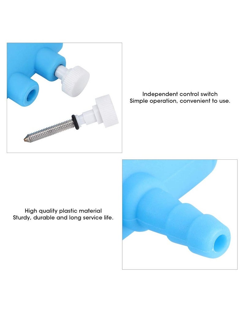 Fish Tank Air Distributor, Fish Tank Air Control Valve, Plastic Fish Tank Oxygen Distributor, Fish Tank Air Pump Accessories, Fish Tank Air Distributor Fish Tank Air Control Valve (3 Way 2pcs) - Image 4