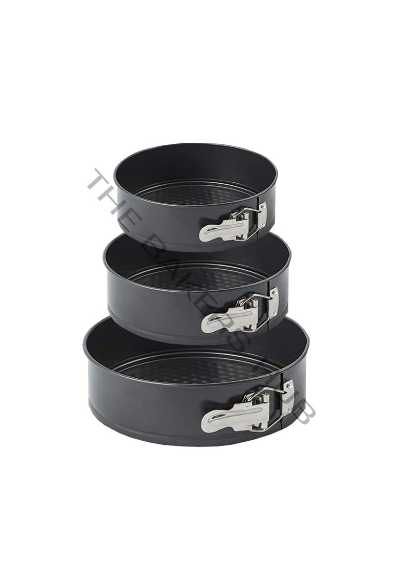 The Bakers Hub - The bakers hub Non Stick Spring Form 6 7 and 8 inch Round 3 pcs Set for Cheese Cake - Image 1