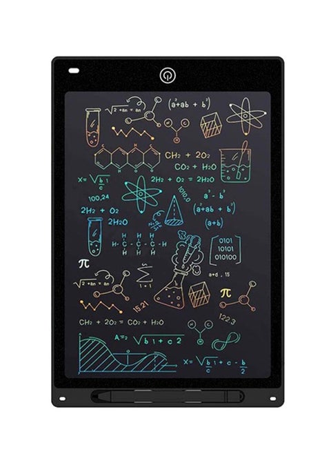 لوح كتابة LCD مقاس 12 بوصة مع قلم خاص آمن وصديق للبيئة وقابل لإعادة الاستخدام ومناسب لتعلم الرسم على الجدران للأطفال
