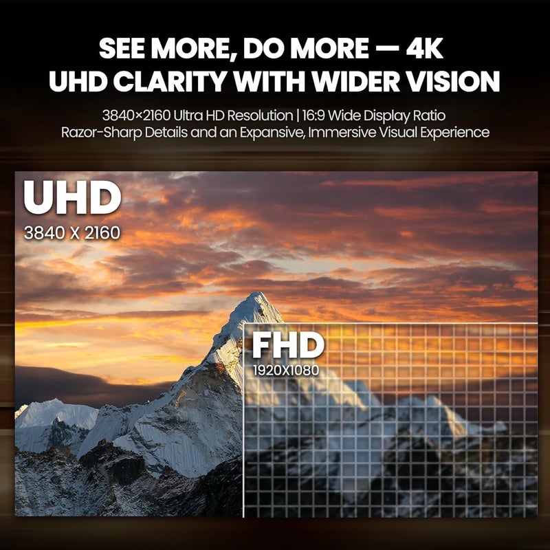 CRUA 32" inch 4K 60Hz Gaming Monitor UHD(3840x2160) Curved 1500R Display Screen Type-C 120% sRGB Built in Speaker RGB Backlighting Suitable for Home Office, Commercial Use & Image White - Image 2