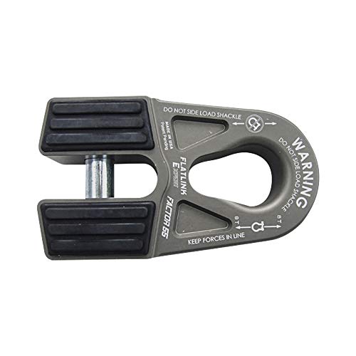 Factor 55 0008006 Flatlink E Expert Replaces Conventional Winch Hook with a Stronger ShackleDRing Mount Maximum Load 16000 lb Ultimate Failure Greater Than 40000 lb Gray