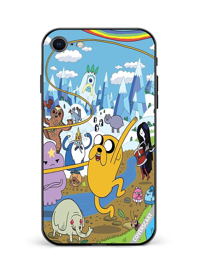 COVERSCART Protective Case Cover For Apple iPhone 7 Adventure Time Design Multicolour