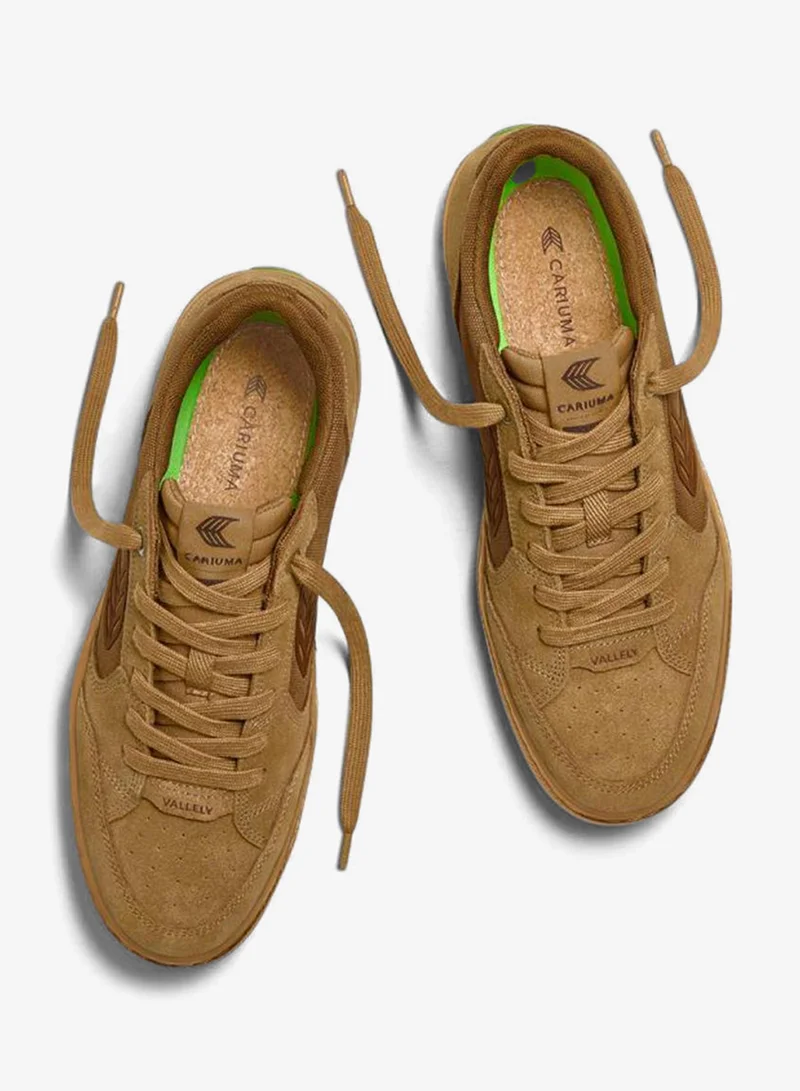 Cariuma  VALLELY PRO Gum Camel Suede and Cordura Dark Camel Logo Sneaker  | Best Price UAE