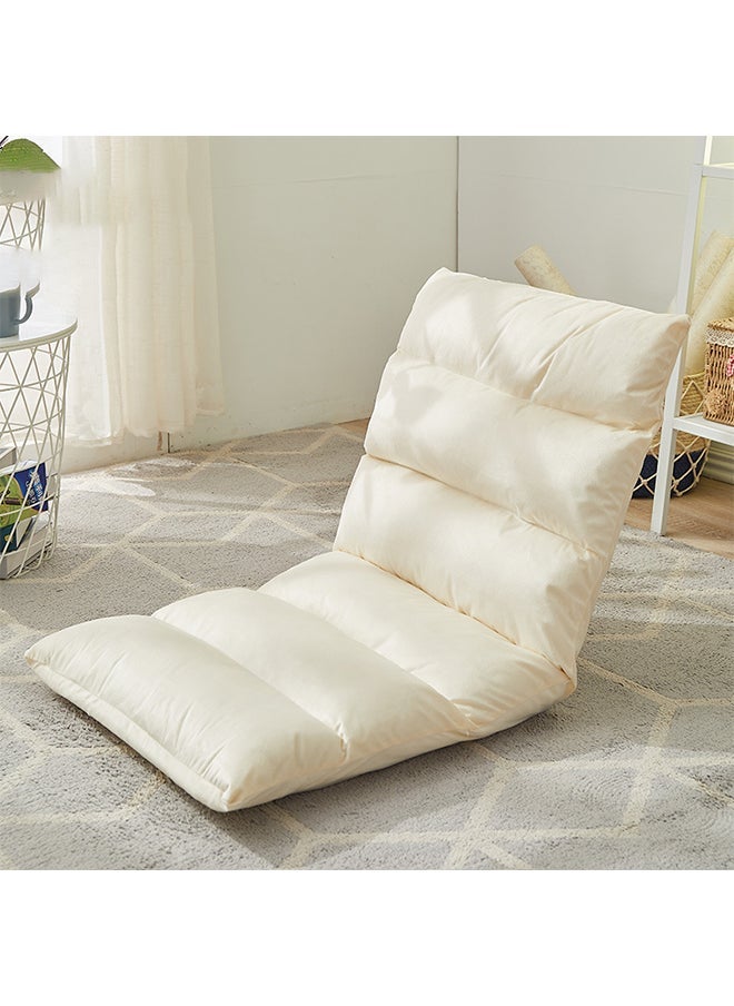 Hihonor Lounge Chair,Floor Chair with Support,Adjustable Position/Removable for Cleaning,Suitable for Family Gatherings/Outdoor Camping(White) - Image 1