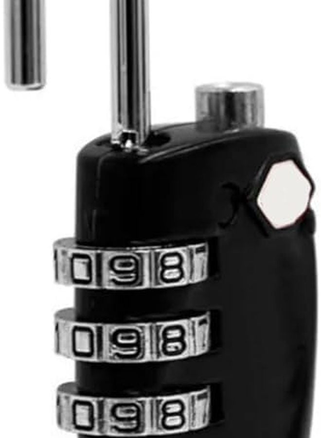 Black 4 Digit Combination Padlock Alloy Robust Safe Password Lock for Home Factory - Image 4