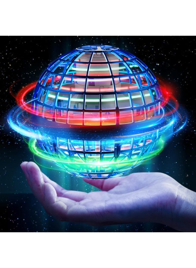 Flying Spinner Ball with LED Lights, Smart Hover Flying Toy with Enclosed Propellers, Multiple Flight Modes, ABS Material, for Kids Ages 6+, Multicolor - Image 1