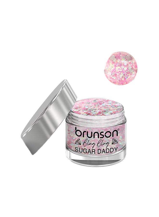 Acrylic Nail Powder DIP And Buff System, Acrylic Powders Glittered 30ml BFL001