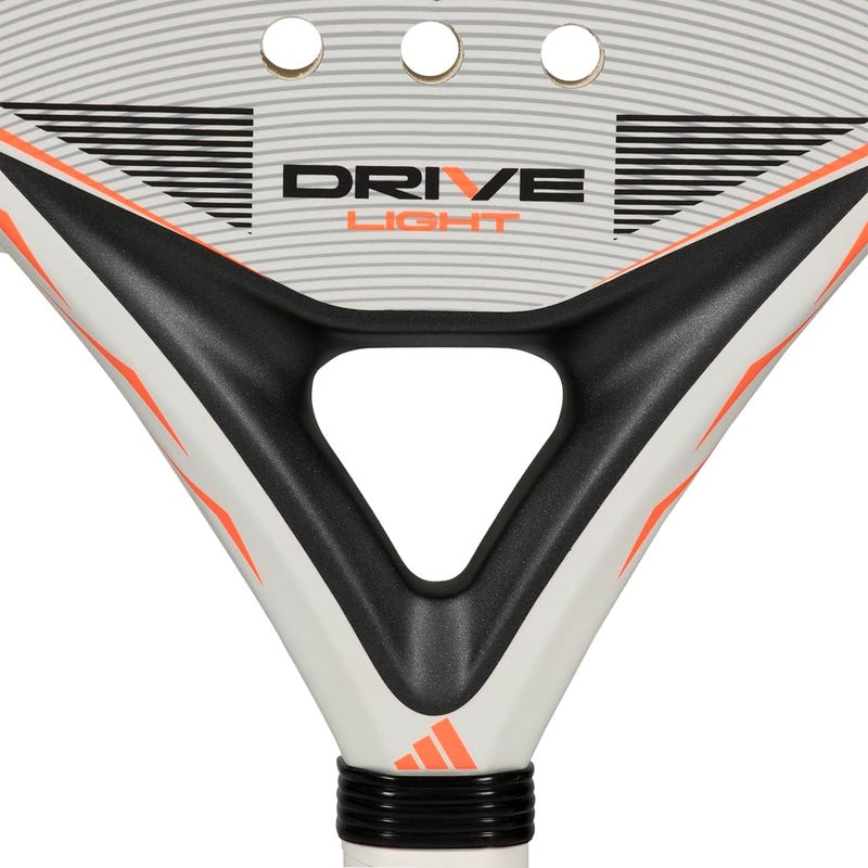 Adidas Drive Light 2026 Padel Racket - Lightweight Performance Racquet For Control, Power & Comfort - White/Orange - Image 2