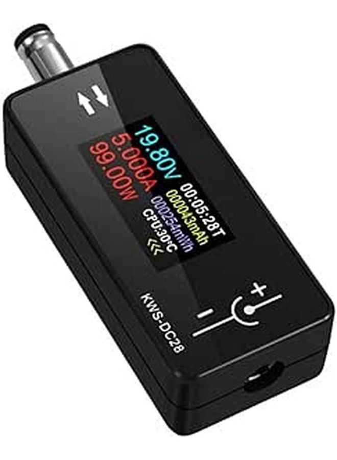 DC Charging Tester with 0 96 Inch TFT Display Bidirectional Detection Intelligent Memory Max Value Recording - Image 1