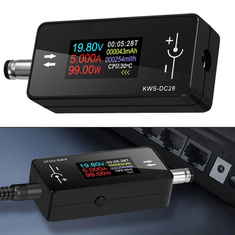 DC Charging Tester with 0 96 Inch TFT Display Bidirectional Detection Intelligent Memory Max Value Recording - Image 4