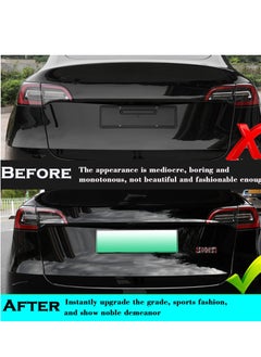 Excefore 3D Alloy Plaid Badge, 3D Metal Emblem Sticker for Tesla Model 3 and Model Y Emblem Plaid, Front Hood Badge Decal & Rear Trunk Logo, Compatible for Tesla Model 3 Y X S (Black Red)  - Image 4