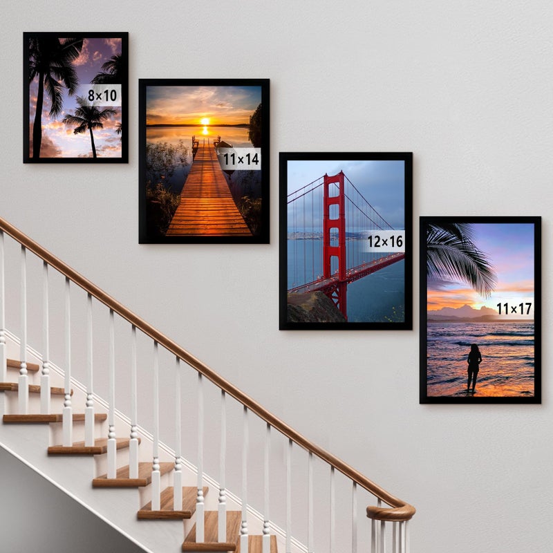 BESCRCL 12x16 Frame Wall Hanging Picture Frames, Black, 1 Pack - Image 4