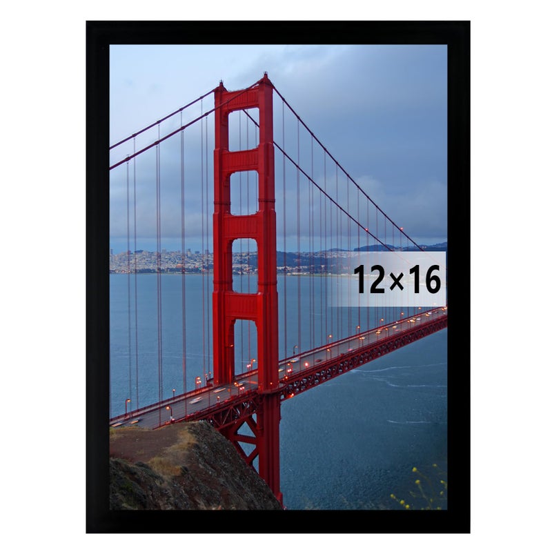 BESCRCL 12x16 Frame Wall Hanging Picture Frames, Black, 1 Pack - Image 1