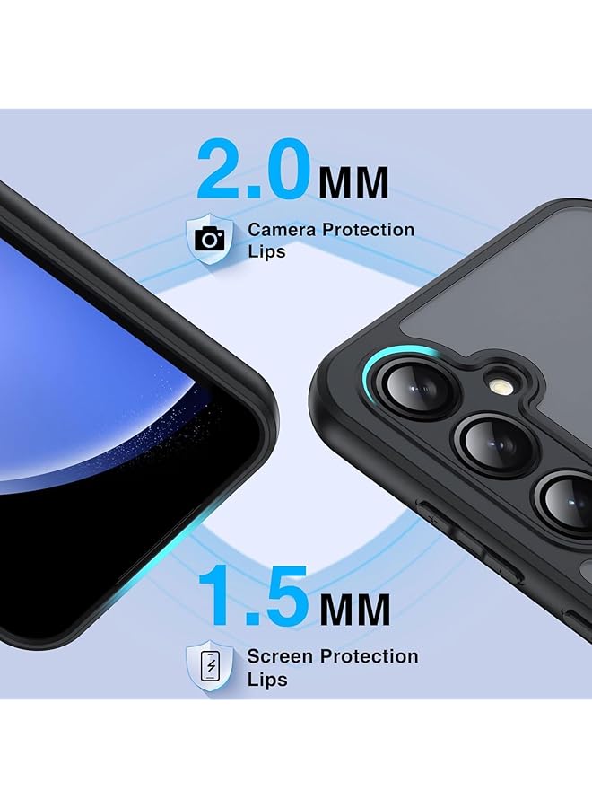 إيروريكس غطاء مغناطيسي 1+1 وواقي شاشة لهاتف سامسونج جالاكسي A55 متوافق مع ماج سيف مصنوع من فولاذ البولي كربونات فائق النحافة ومقاوم للسقوط والصدمات A55 - Image 4