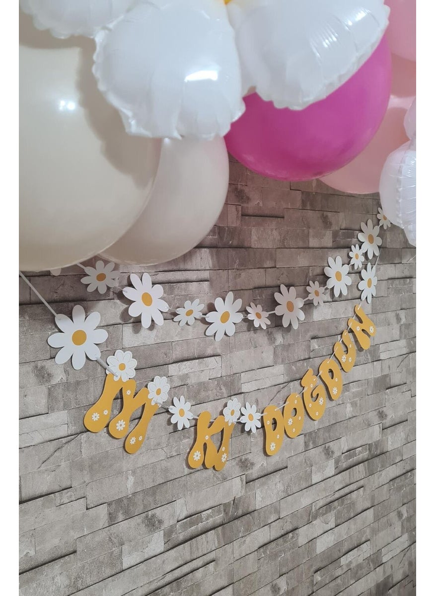 Daisy Theme Set of 2 Banner Happy Birthday Daisy Concept Wall Decoration - pzsku/ZF86939C6BC425A4390A7Z/45/_/1731017694/a71cadcd-873c-4139-86bb-34aa3dbc6bea