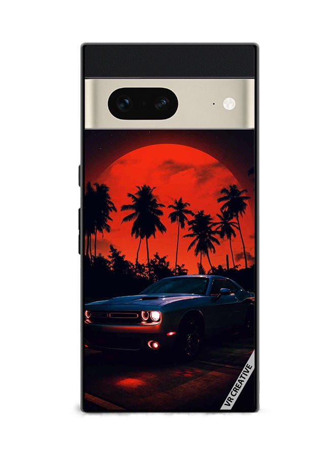 VR CREATIVE Protective Case Cover For Google Pixel 7 Vintage Car Design Multicolour - Image 1