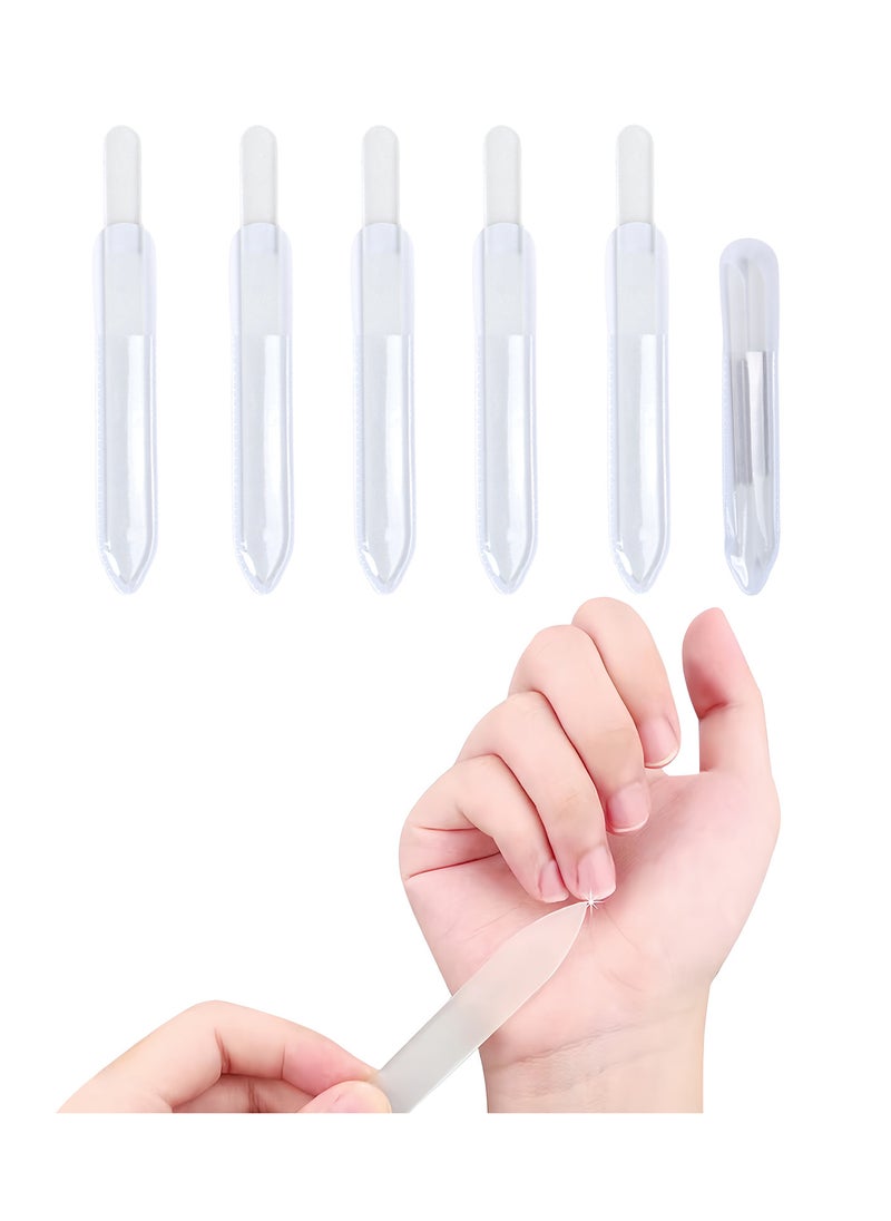 Generic 5 Glass Nail File with 2 Double-Headed Manicure Sticks, Reusable Nail Files for Delicate Polishing, Cleaning, and Nail Care  - Image 1