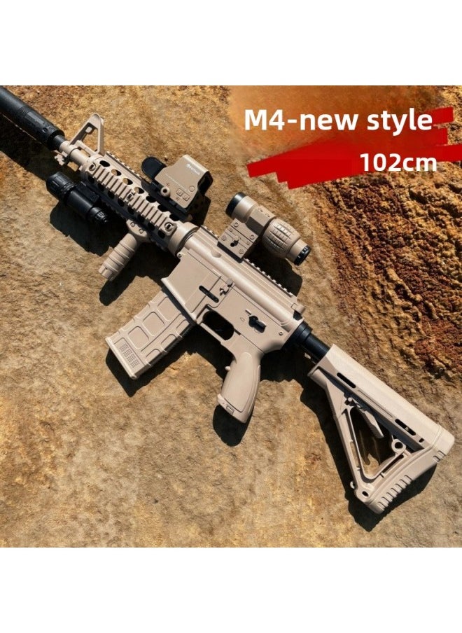 M4A1 Soft Bullet Electric Burst Single Children's Toy Gun HK416 Game Props Model Cos Boys Gift 78-Color:[extra Large Size 102cm] Hey Color High Matching-Specification:M4A1
