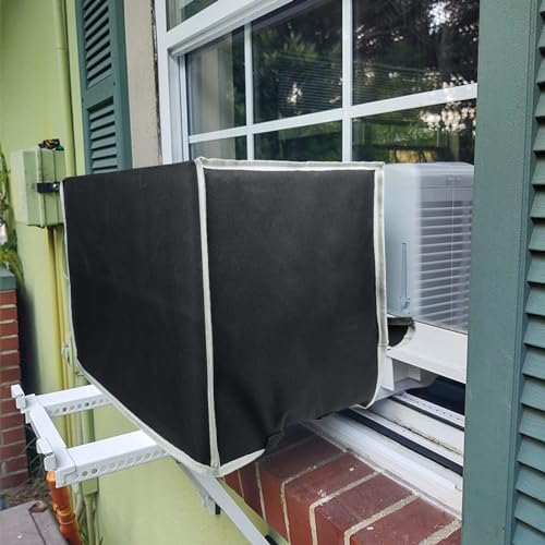 Garpernics Heavy Duty Air Conditioner Cover Outside Unit for Midea U Shaped 8000/10000/120000 BTU Garpernics Window AC Winter Cover Outdoor with Straps Dust-proof waterproof - Image 5