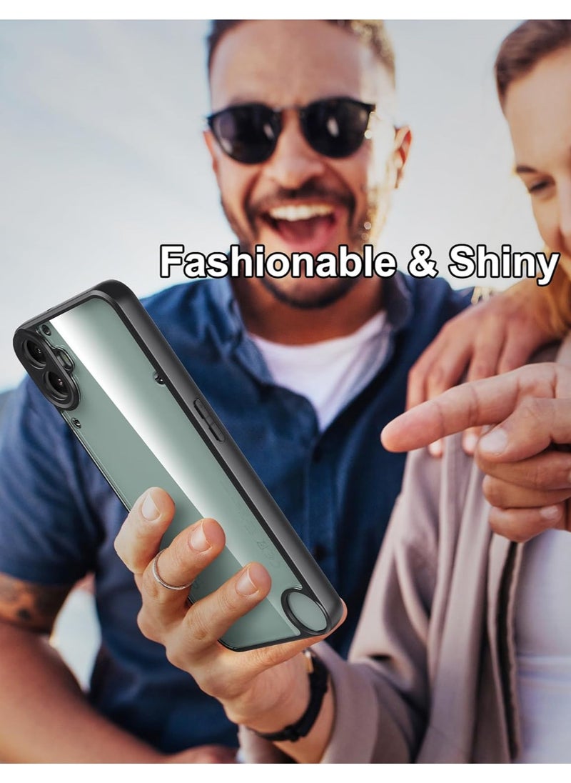 Case for Nothing CMF Phone 1, Lightweight Hybrid Hard PC and Soft TPU Bumper Shockproof Protective Clear Case cover compatible for Nothing CMF Phone 1