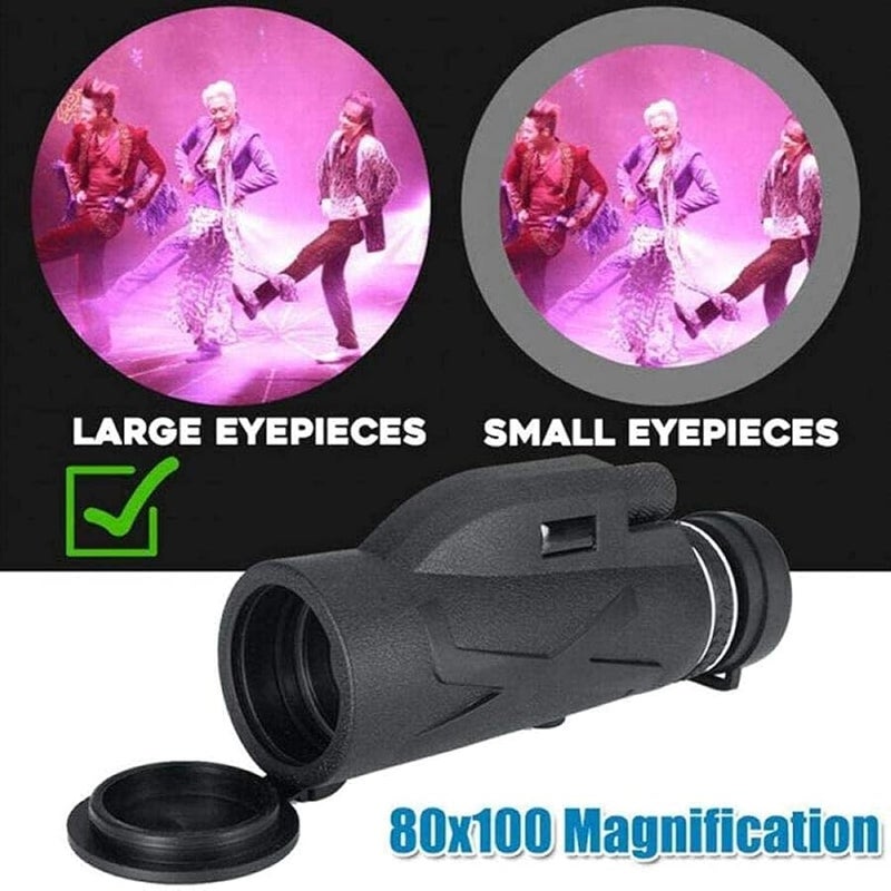 80X100 Magnification Monocular Telescope Portable HD Zoom Waterproof Camera for Camping Hiking - Image 4