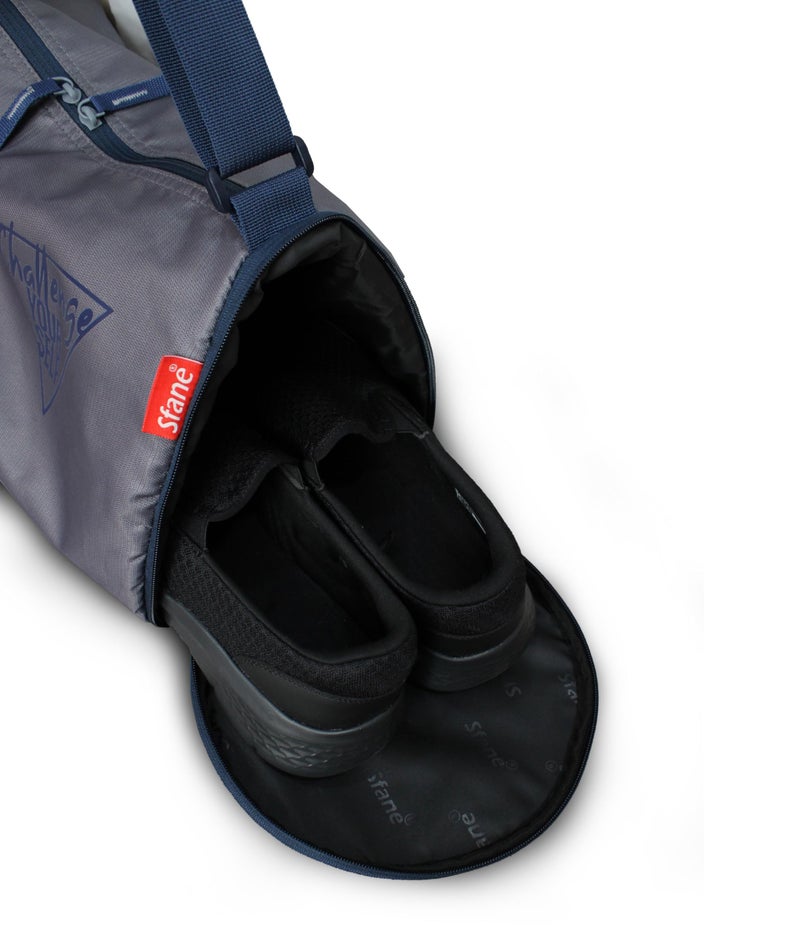 Sfane Sports Gym Bags (Grey & Blue) - Image 5