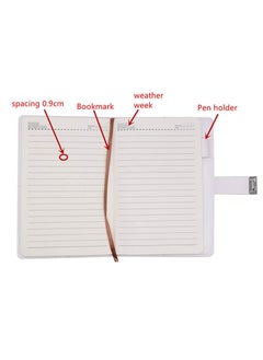 Y&D Creative Password Lock Journal, Diary Digital Locking Notepad Book Combination Journal with lock A5 Planner Cover  - Image 4
