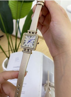 Ladies' Watch With Antique Style, Small Square, Diamond studded Quartz, High Beauty Belt, Ladies' Watch - pzsku/ZF869839CF9AB627F8550Z/45/_/1725602037/fddef0ef-0d43-4f13-ad78-67748c412098