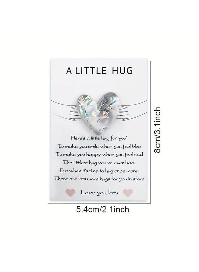 50pcs Heart Shaped Pocket Hug Cards With Encouraging Messages Random Color - Image 4