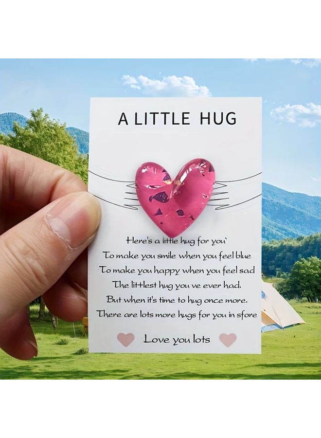50pcs Heart Shaped Pocket Hug Cards With Encouraging Messages Random Color - Image 5