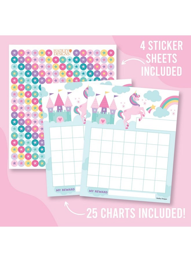 Hadley Designs Hadley Designs Sticker Chart For Kids Behavior - 25-pack Sticker Reward Chart For Kids, Sticker Charts For Kids Incentives, Star Chart For Kids Behavior, Incentive Chart For Home and Classroom Use  - Image 2