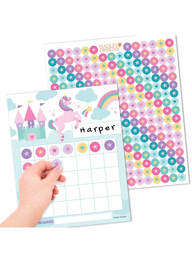 Hadley Designs Hadley Designs Sticker Chart For Kids Behavior - 25-pack Sticker Reward Chart For Kids, Sticker Charts For Kids Incentives, Star Chart For Kids Behavior, Incentive Chart For Home and Classroom Use  - Image 1