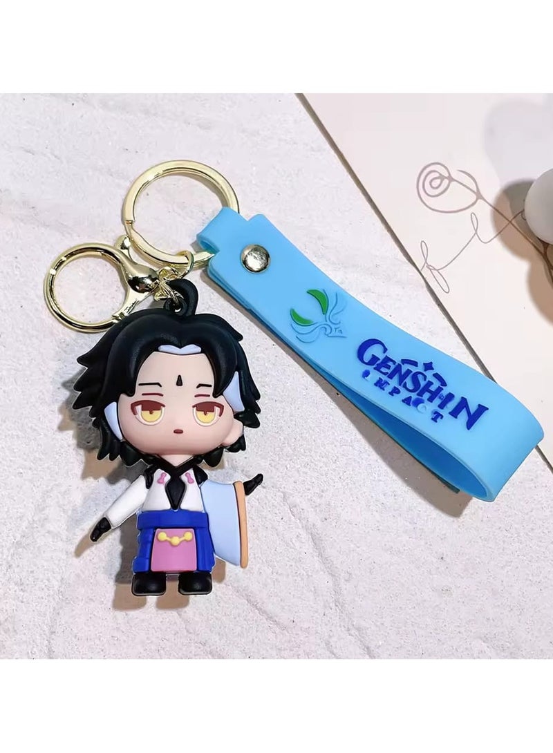 Eula Vision Of God Cosplay Key Chain Unisex Pendant Keyring Accessories Gift PropGame Genshin Impact Alloy Keychain  - Image 1
