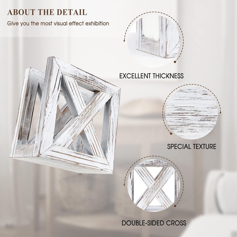 PUERSI Farmhouse Wooden Napkin Holder for Tables Rustic Kitchen Decor for Counter Ideal Napkin Dispenser for Dining Counter tops White - Image 2