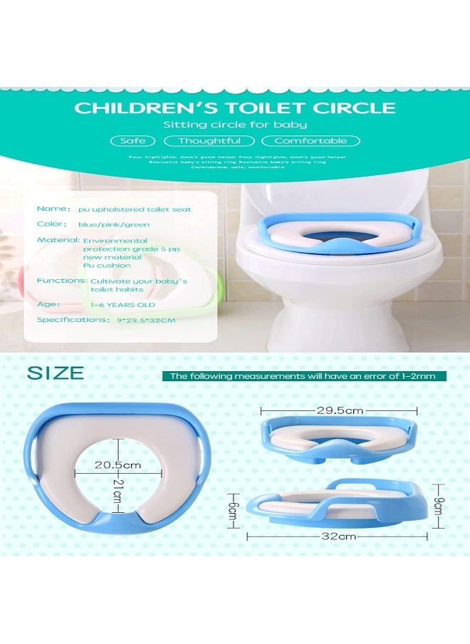 ECVV Potty Training Seat, Potty Seat For Kids, Children, Travel Potty Seat, Potty Toilet Seat, For Baby Girls Or Baby Boys, Training Toilet Seat.(BLUE)  - Image 4