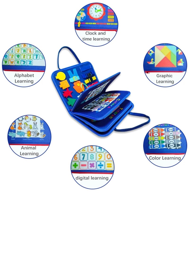 Sybil's Dinosaur-Themed Busy Board for Toddlers (Montessori Learning Toy) - Image 2