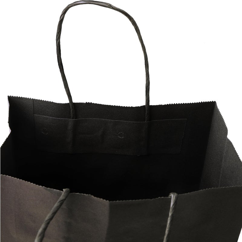 SUNCOLOR 25-Pack Black Gift Bags with Handles â€“ 8"x4.5"x10" Medium Goodie Bags for Party Favors, Retail, Halloween & Weddings - Image 4