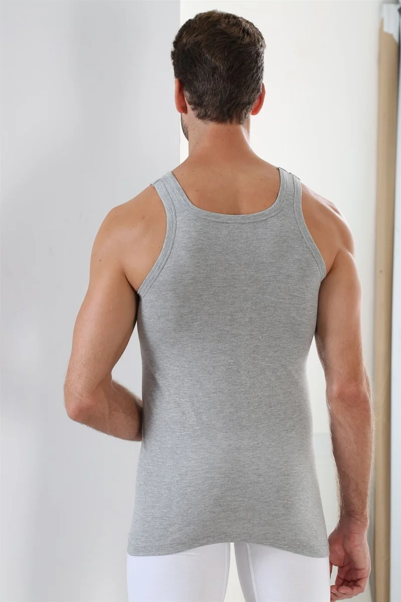 Arma Yıldız Crest Star Gray Men's Premium Undershirt 6 Pack