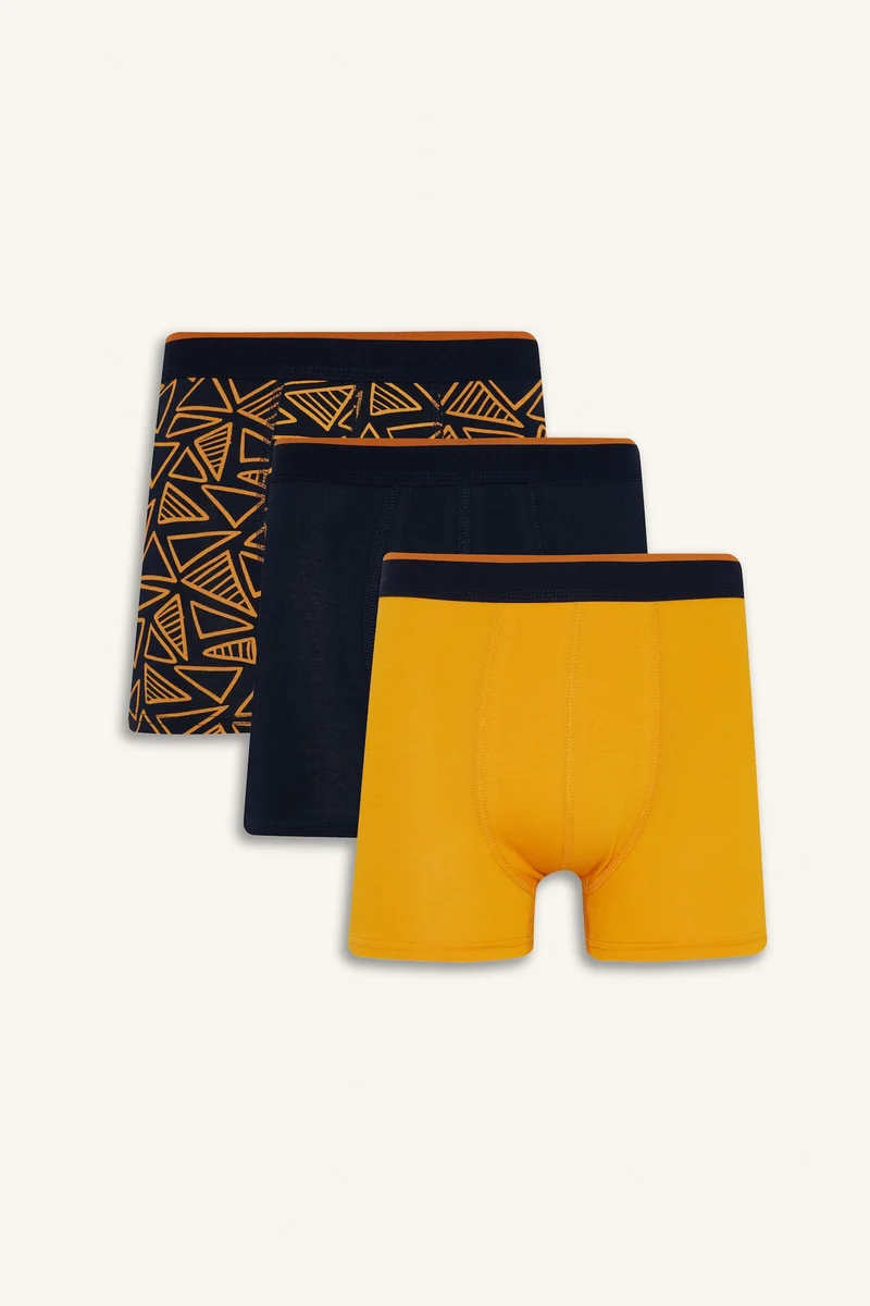 Defacto Regular Fit Printed 3 Piece Boxers