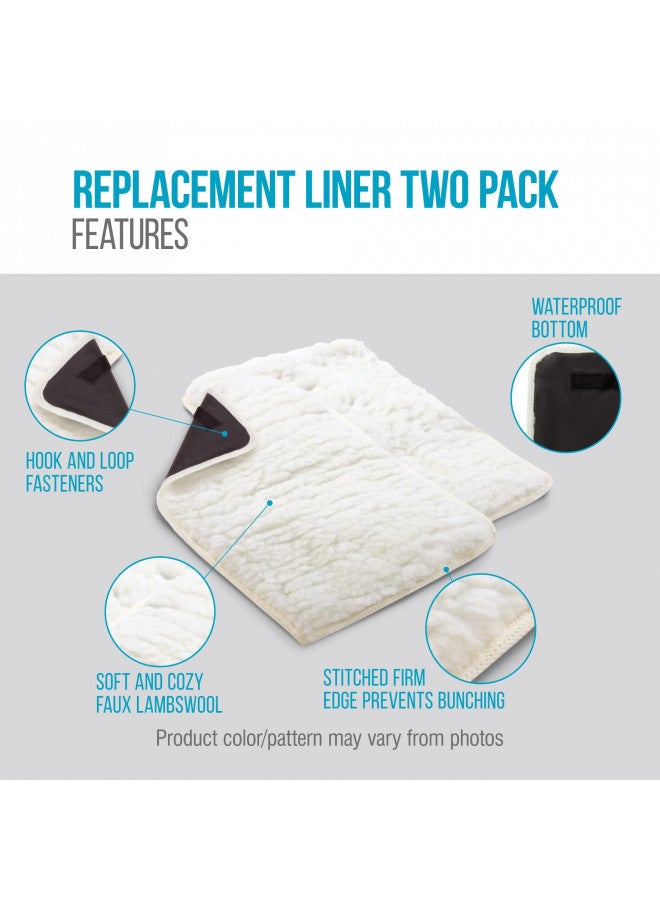 Sherpa (2 Count) Replacement Liners for Travel Pet Carriers - White, Small - Image 5
