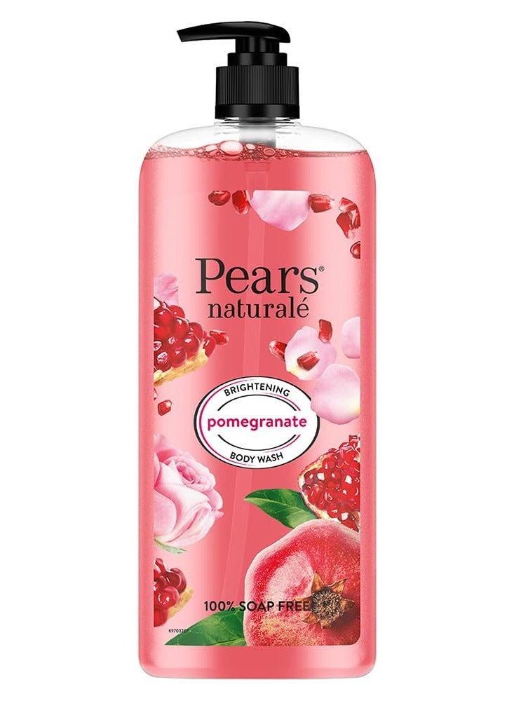 Pears Naturale Brightening Pomegranate Bodywash With Glycerine, Paraben Free, Soap Free, Eco Friendly, Dermatologically Tested, 750 ml - Image 1
