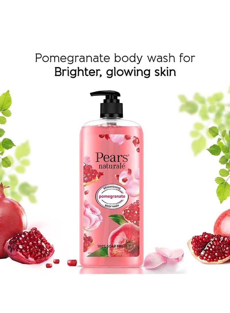 Pears Naturale Brightening Pomegranate Bodywash With Glycerine, Paraben Free, Soap Free, Eco Friendly, Dermatologically Tested, 750 ml - Image 2